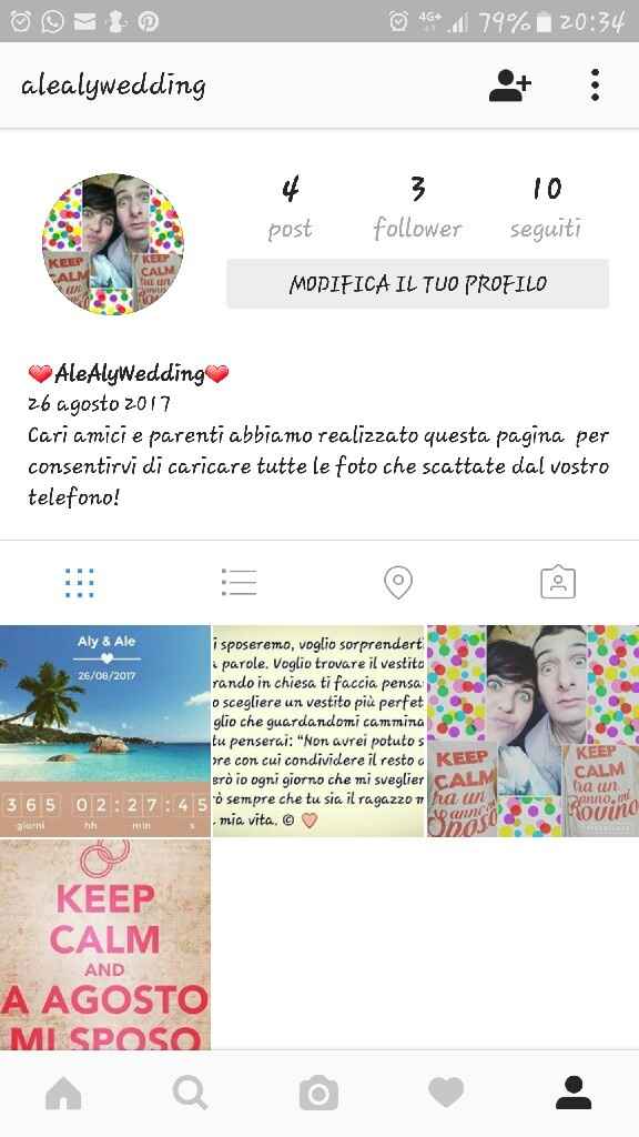 Realizzazione pagina degli sposi su ingranstam - 1