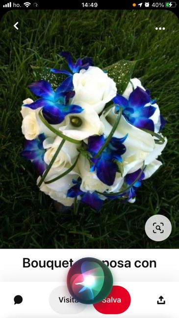 Decorazioni floreali con il blu 20