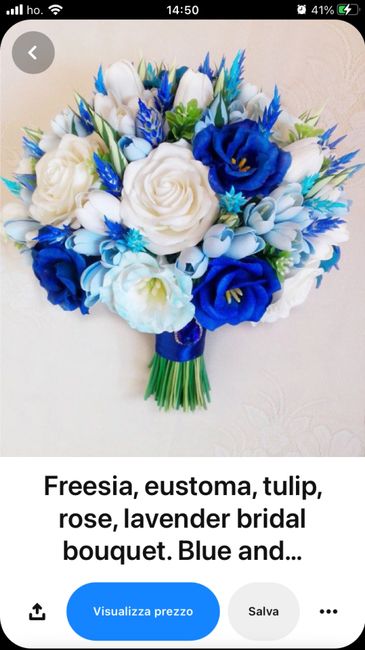 Decorazioni floreali con il blu 22