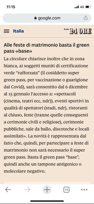 Green pass rafforzato 2