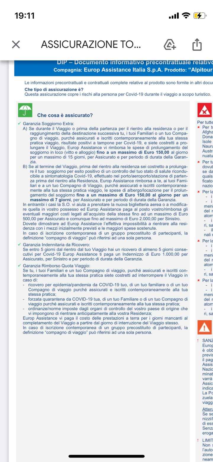 Assicurazioni viaggio Covid 2022 - 1