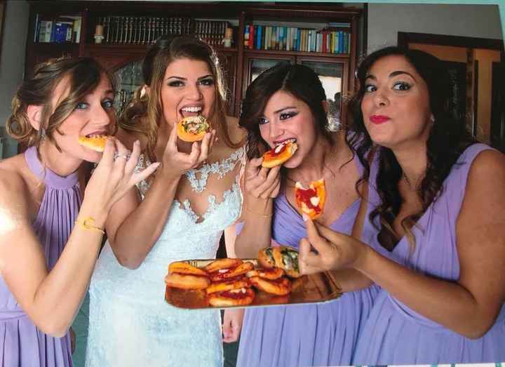 la sposa e le damigelle