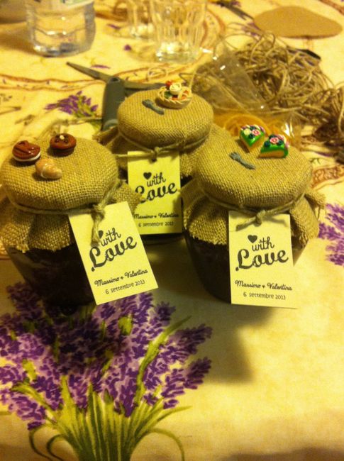 bomboniere iuta e fimo!