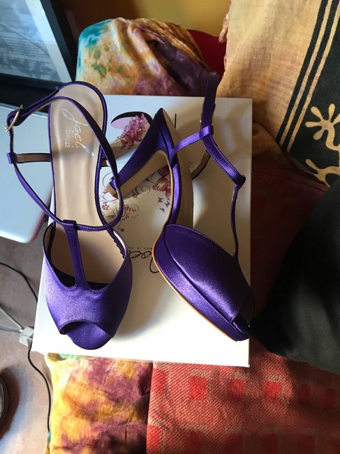 Le mie scarpe viola finalmente sono arrivate 1