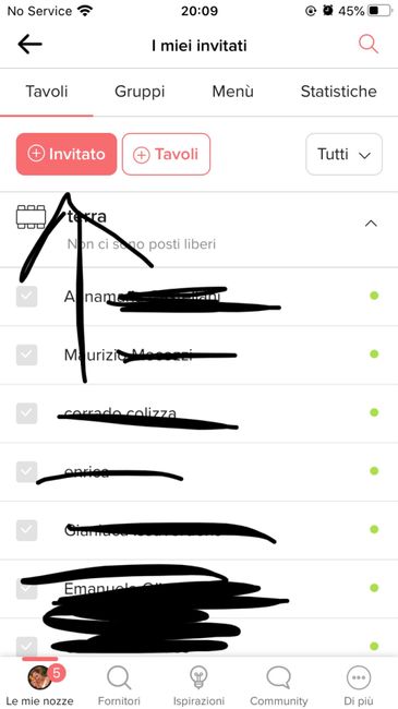 Wedding site: lista degli invitati 2
