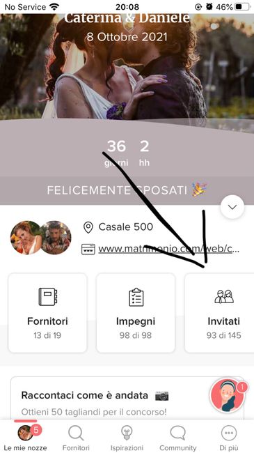 Wedding site: lista degli invitati 1