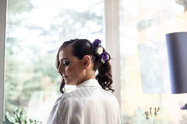 Fermagli per capelli con fiori veri - 1