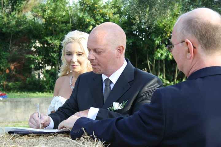 ....durante la cerimonia...