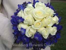 Bouquet Rose-Delphinium blu