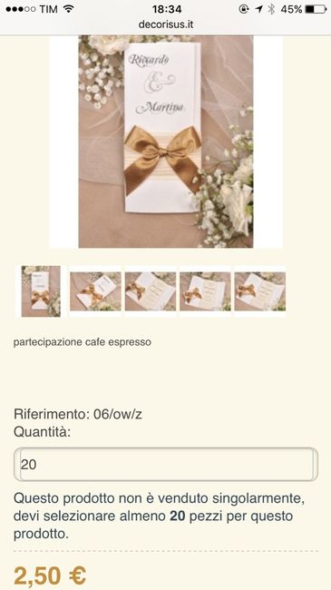 Partecipazioni --> idee per spendere poco - 3