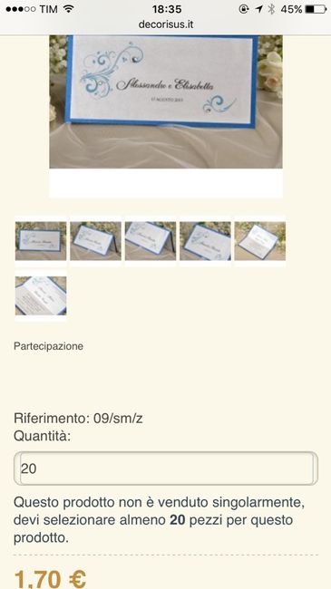 Partecipazioni --> idee per spendere poco - 5