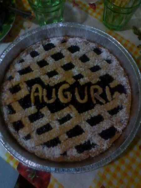 crostata per il comple di mio marito 