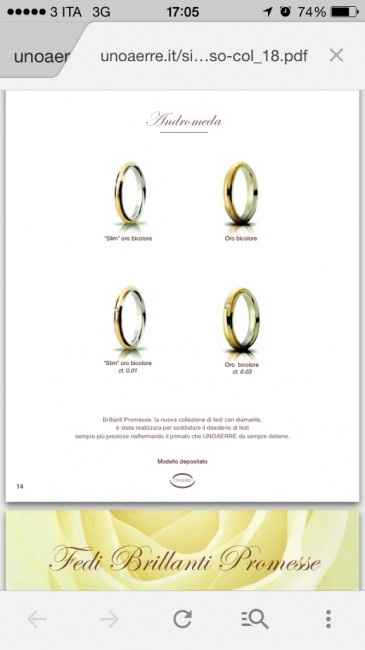 Di che marca sono queste fedi?? - 1