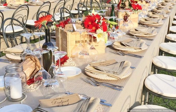 Mise en place per nozze estive 3