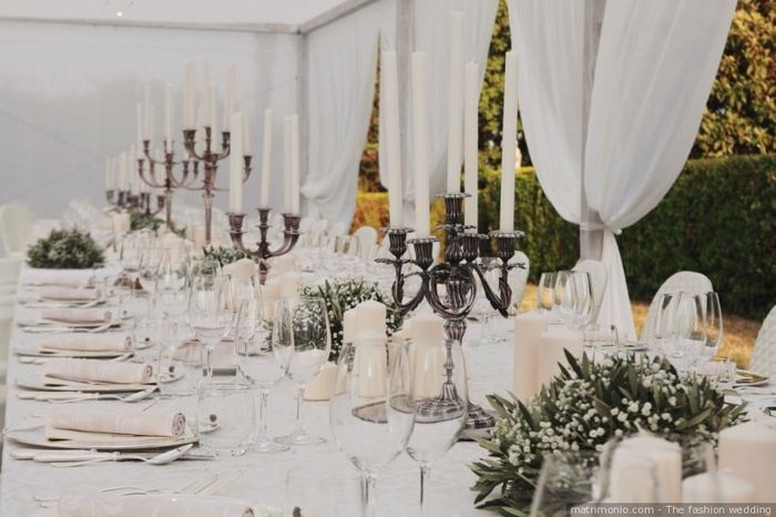 Idee per un matrimonio total white