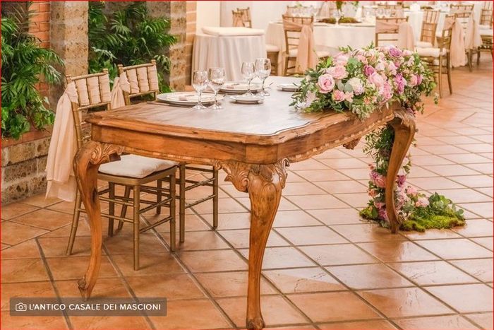 Idee per decorare il tavolo degli sposi! - 1