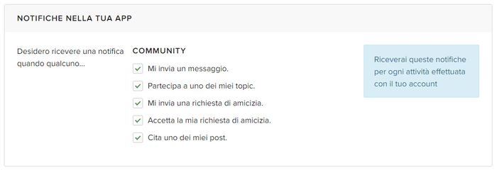 I passi per gestire le notifiche del tuo account - 2