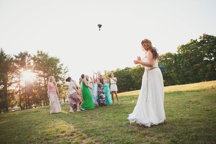 Avete mai preso un bouquet durante il lancio? 1