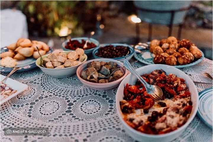 Matrimonio all'aperto: la presentazione del buffet - 2