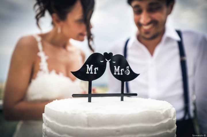 Cake topper matrimonio tema amore - 1