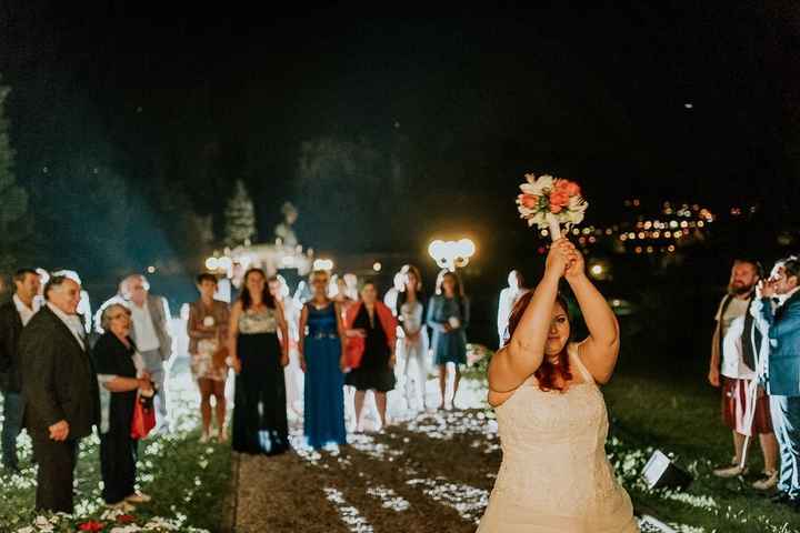 lancio del bouquet