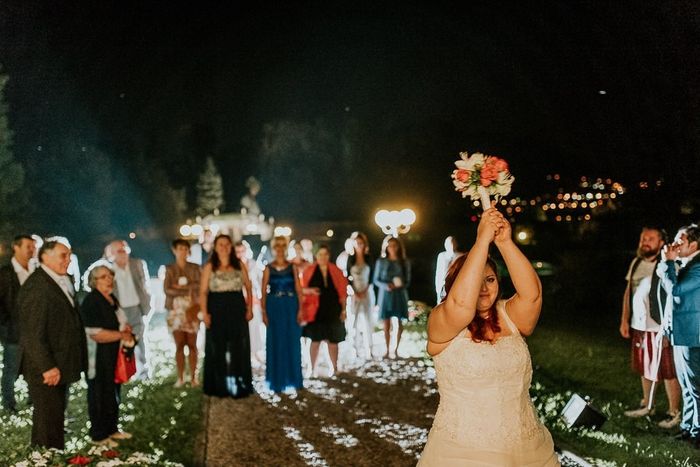 lancio del bouquet