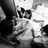 la sposa si prepara