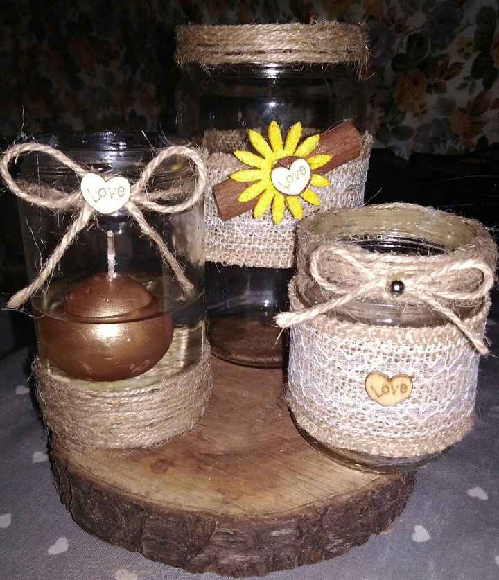 Vasetti fai da te centro tavola n.2 - 1