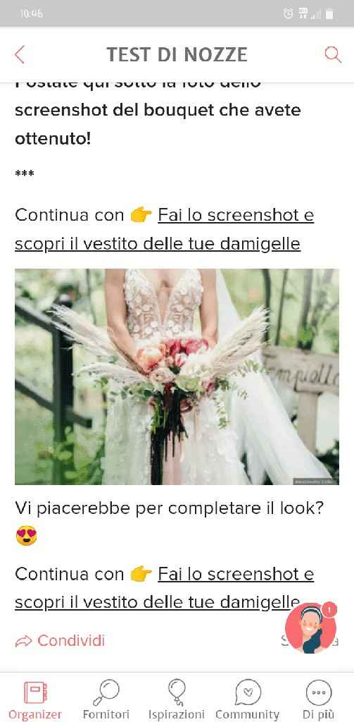 Fai lo screenshot e scopri il tuo bouquet - 1