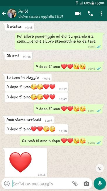 Condividi lo screenshot dell'ultimo messaggio che vi siete inviati - 1