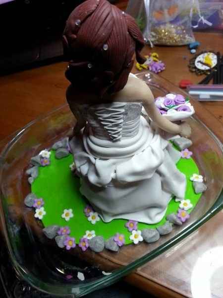 Cake topper in fimo - 2