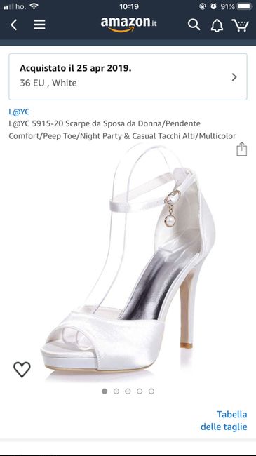 Quanto vi sono costate le scarpe da sposa? - 1