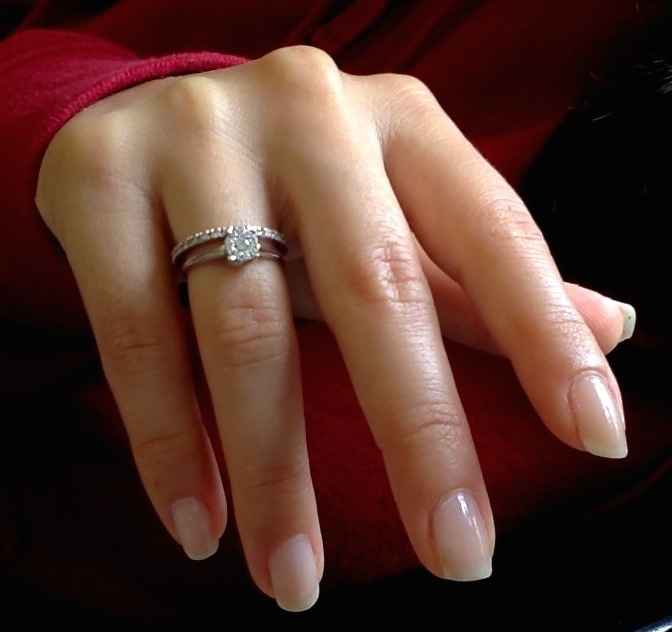 ecco il mio anello di fidanzamento