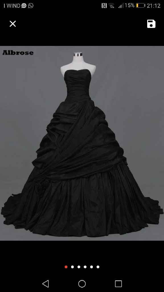  Vestito da sposa nero - 1