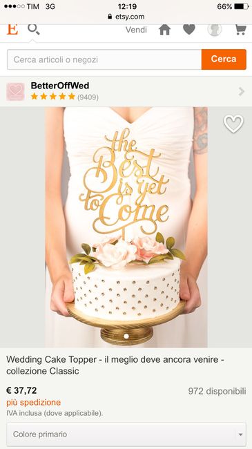 Cake topper... arrivato!!!! - 1