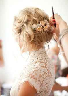 Raccolto romantico con fiori