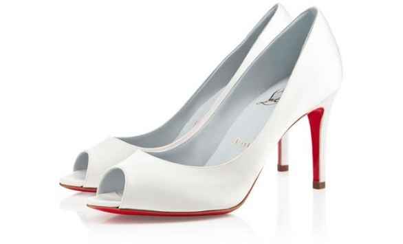 scarpe bianco rosse