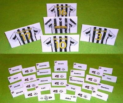 Segnaposti Juventus