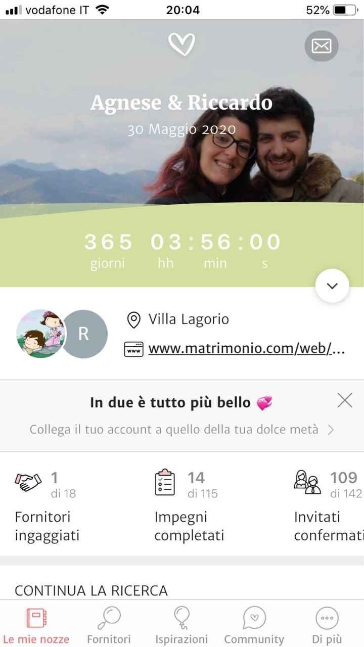 Habemus data.... esattamente -365 giorni! 😍🎉🎉 - 1