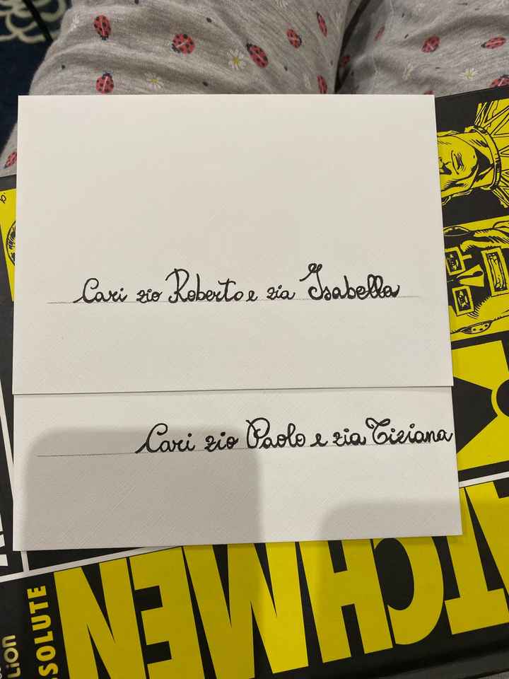 Nomi sulle partecipazioni... aiuto! 😭 - 1