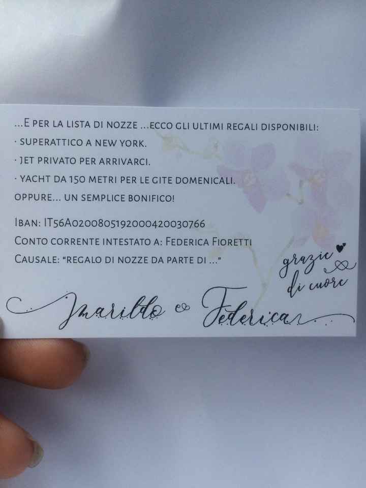 Partecipazioni di matrimonio senza busta (a foglio unico)