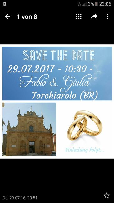 Come scrivere un invito save the date - 1