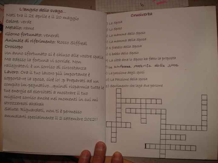 ecco il mio libretto della perfetta damigella!!!!