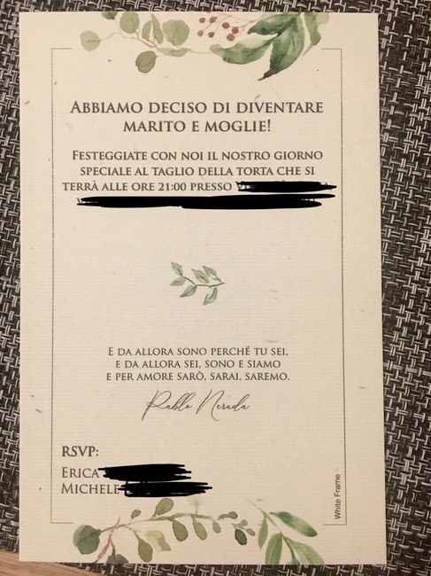 Partecipazioni di nozze - 2