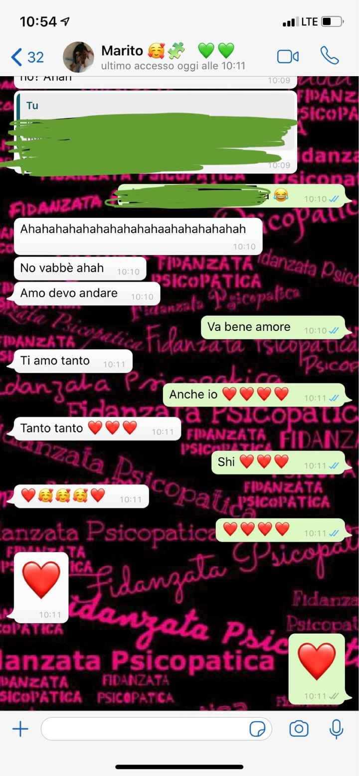 Condividi lo screenshot dell'ultimo messaggio che vi siete inviati - 1