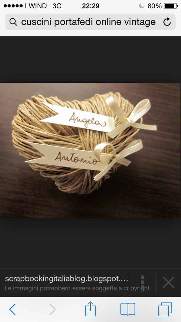 Cuscino porta fedi - 1