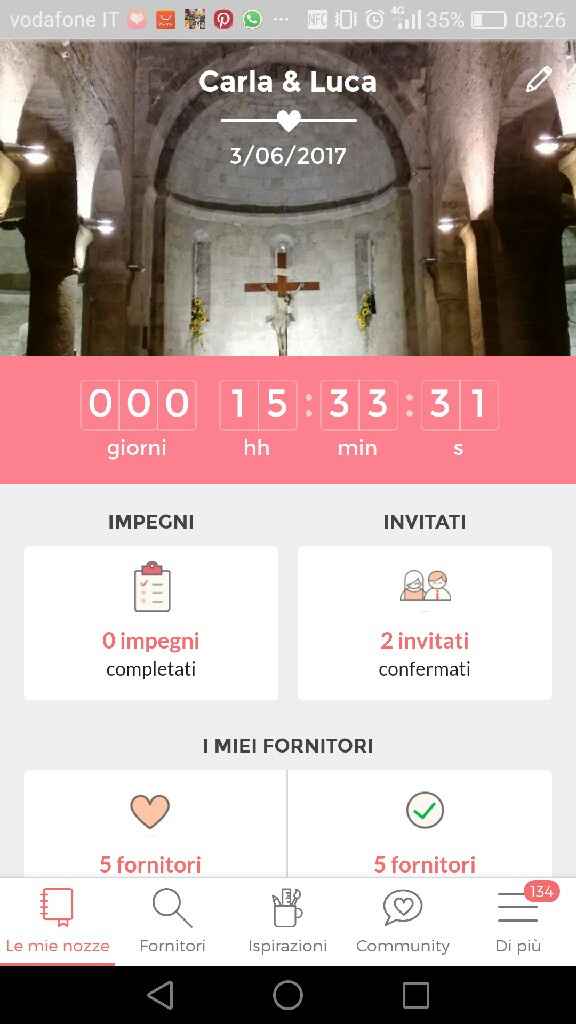 Ci siamo quasi...il mio contatore segna 0...domani il grande giorno...vi manderò delle foto...grazie