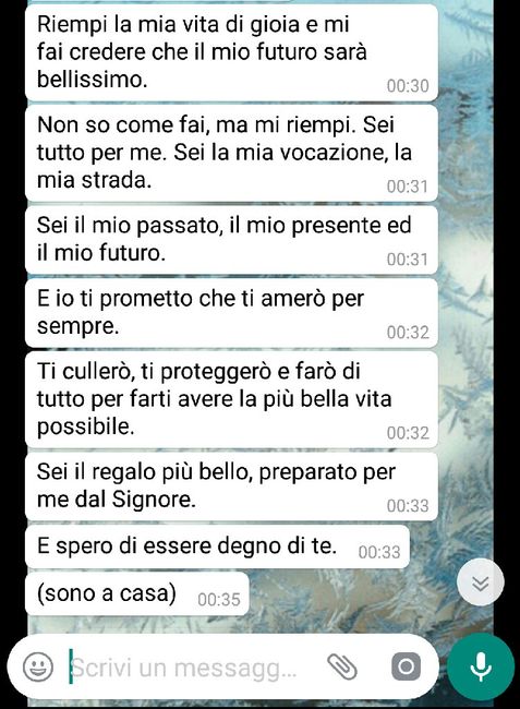 Qual è il messaggio più romantico che fm ti ha inviato? 📱 - 1