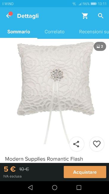 Cuscinetto porta fedi - 2