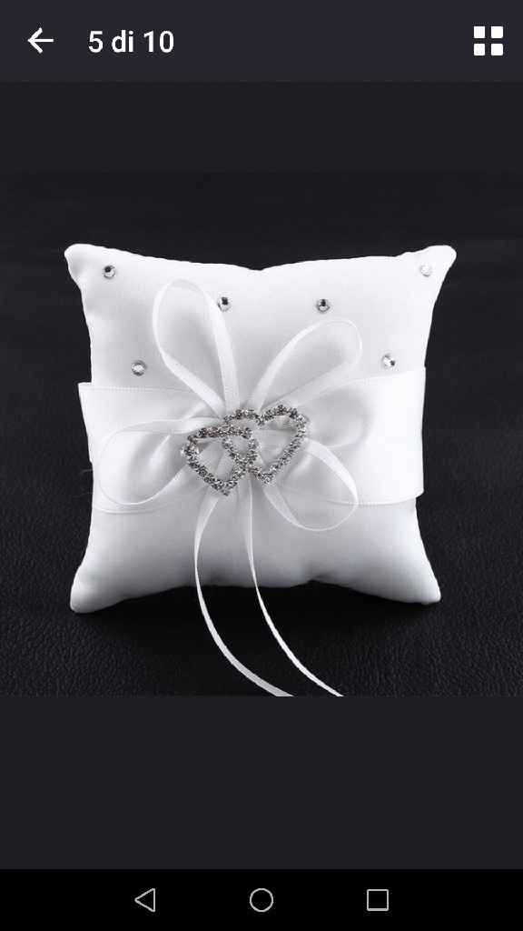 Cuscino porta fedi - 2